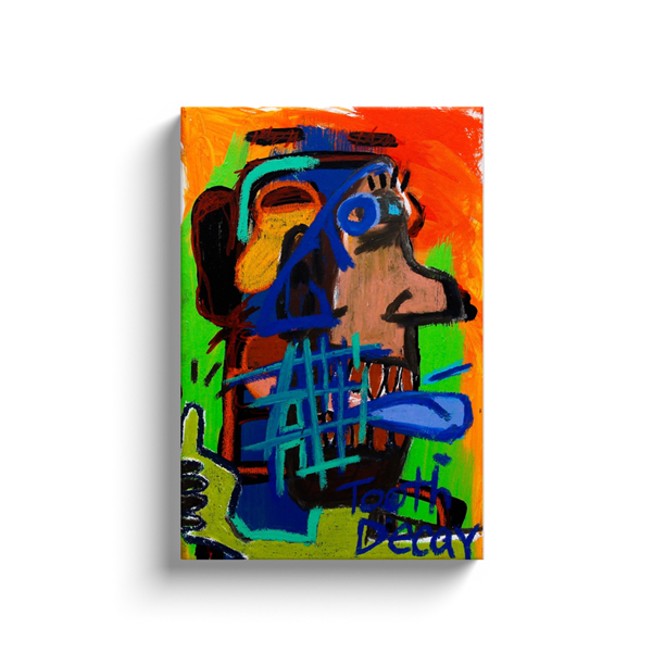 Tooth Decay - Acrylic & Oil on Canvas Wrap - Deego Design